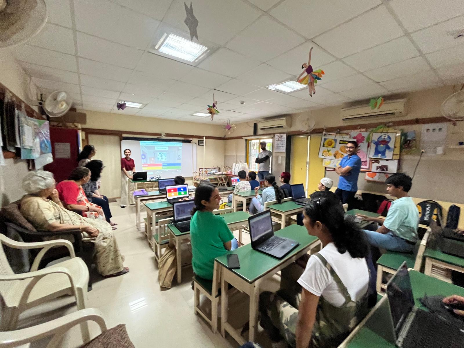 Interactive quiz session